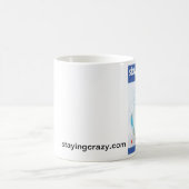 Bleibe der verrückten Kaffee-Tasse Kaffeetasse (Mittel)