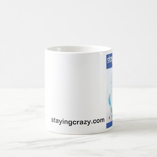 Bleibe der verrückten Kaffee-Tasse Kaffeetasse (Mittel)