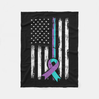 Bleibe des Bewusstseins für Suizidprävention Fleecedecke