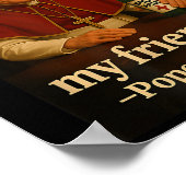 Bleibe des Heiligen Papstes Leo Xiv Poster (Ecke)