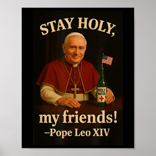 Bleibe des Heiligen Papstes Leo Xiv Poster (Vorne)