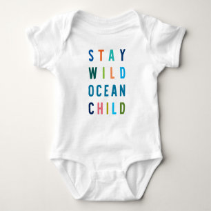 Bleibe des wild lebenden Ozeans Baby Strampler