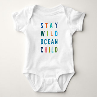 Bleibe des wild lebenden Ozeans Baby Strampler