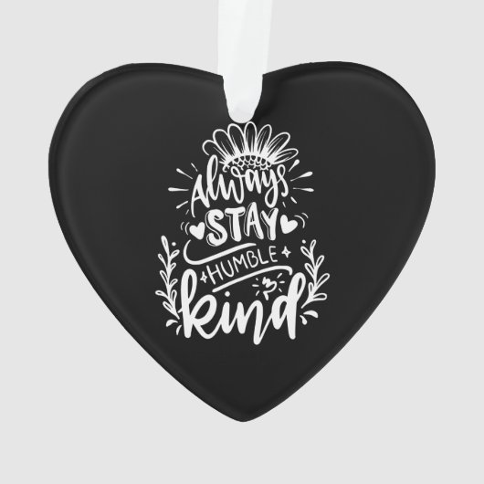 Bleibe dich immer bescheiden und sei freundlich or ornament (Rückseite)