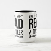 Bleibe die ganze Nacht über einen Dustin Stevens T Tasse (Zentrum)