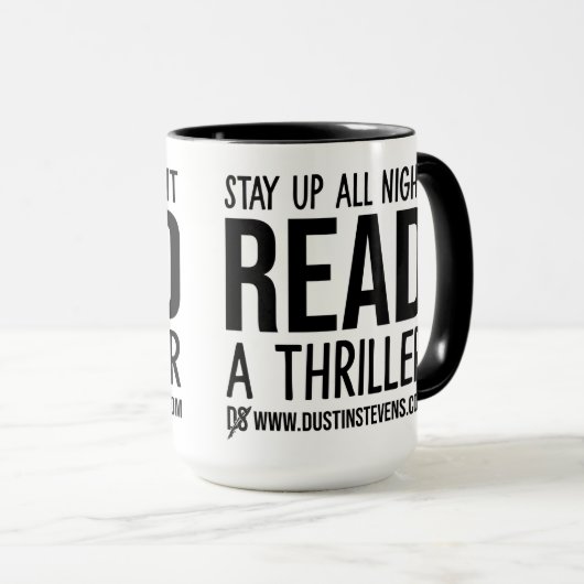 Bleibe die ganze Nacht über einen Dustin Stevens T Tasse (VorderseiteRechts)