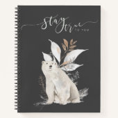 Bleibe Dir ein Polar-Bären-Notebook - sei selbst! Notizblock (Vorderseite)