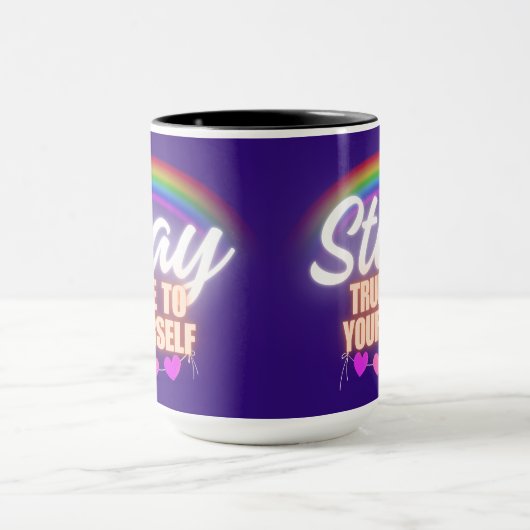 Bleibe dir selbst treu tasse (Zentrum)