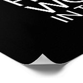 Bleibe diszipliniert und hungrig - Gym, Hustle, Er Poster (Ecke)