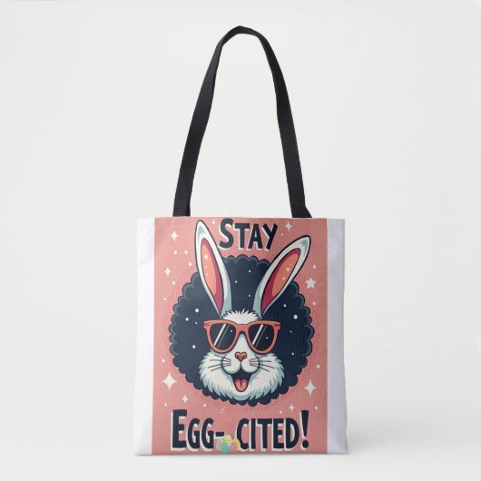 Bleibe Egg zitiert!: Retro Ostersonnige Vibes Tasche (Vorderseite)