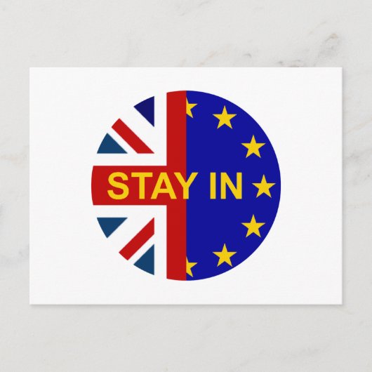 Bleibe EIN! Postkarte (Vorderseite)