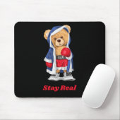 Bleibe einer echten Coolen Boxbären-Illustration Mousepad (Mit Mouse)