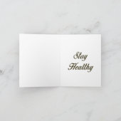 Bleibe einer gesunden Sonnen- und Vitamin-D-Begrüß Dankeskarte (Innenseite)