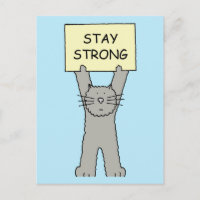 Bleibe einer starken ermutigenden Katze