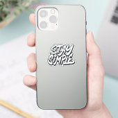 Bleibe einfach aufkleber (Telefon)
