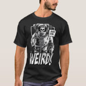 Bleibe einfach komisch toten Goth Skull Astronaute T-Shirt (Vorderseite)