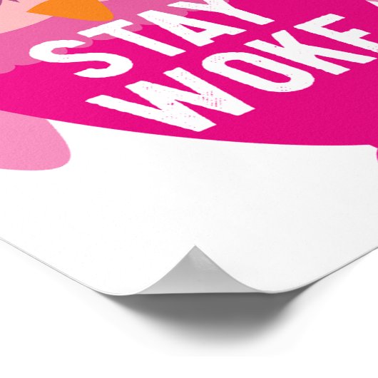 Bleibe Eule Poster (Ecke)