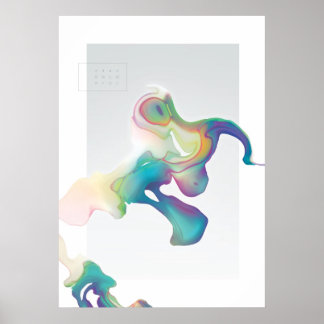Bleibe farbig poster