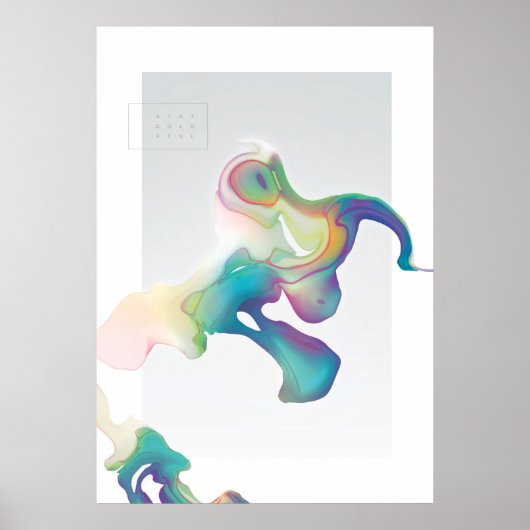 Bleibe farbig poster (Vorne)