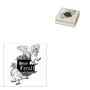 Bleibe Feral-Tauben Gummistempel