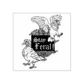 Bleibe Feral-Tauben Gummistempel (Prägung)
