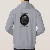 Bleibe Fierce Angst Nichts Schwarzes Panther Hoodie (Rückseite)