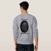 Bleibe Fierce Angst Nichts Schwarzes Panther Sweatshirt (Schwarz voll)