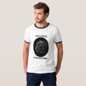 Bleibe Fierce Angst Nichts Schwarzes Panther T-Shirt (Vorne ganz)