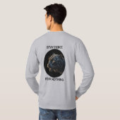 Bleibe Fierce Angst Nichts Schwarzes Panther T-Shirt (Schwarz voll)