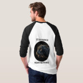 Bleibe Fierce Angst Nichts Schwarzes Panther T-Shirt (Schwarz voll)