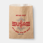 Bleibe fliegen es ist der 4. Juli Gefälligkeitsfla Geschenktütchen (Vorderseite)