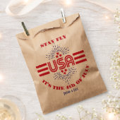 Bleibe fliegen es ist der 4. Juli Gefälligkeitsfla Geschenktütchen (Ausgeschnitten)