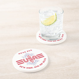 Bleibe fliegen, es ist der 4. Juli Getränkeuntersetzer