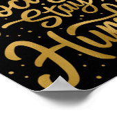 Bleibe Focused Bleibe Humble Poster (Ecke)