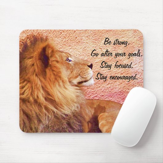 Bleibe Focused_ Mousepad (Mit Mouse)