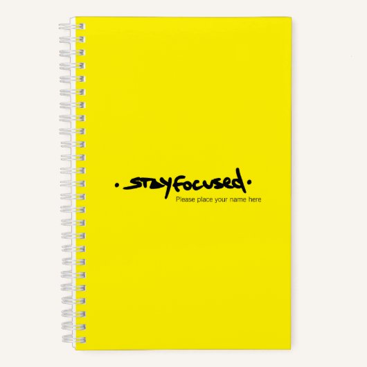BLEIBE FOCUSED | SpiralNotebook Notizblock (Vorderseite)