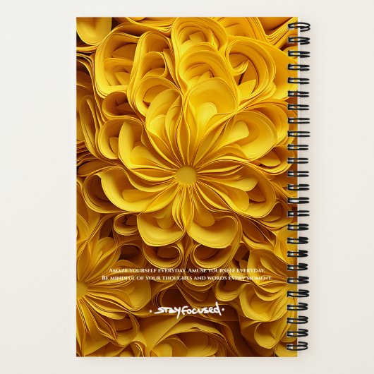 BLEIBE FOCUSED | SpiralNotebook Notizblock (Rückseite)