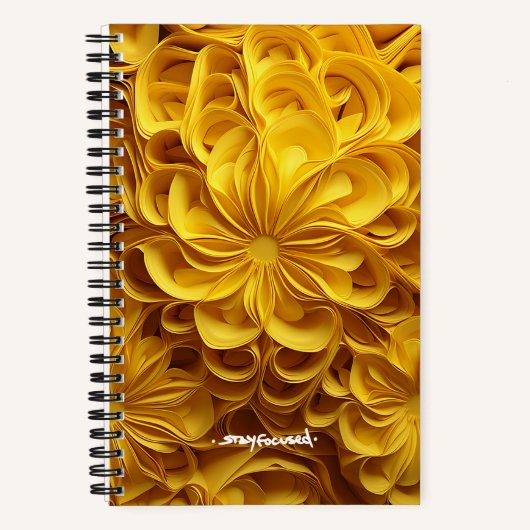 BLEIBE FOCUSED | SpiralNotebook Notizblock (Vorderseite)