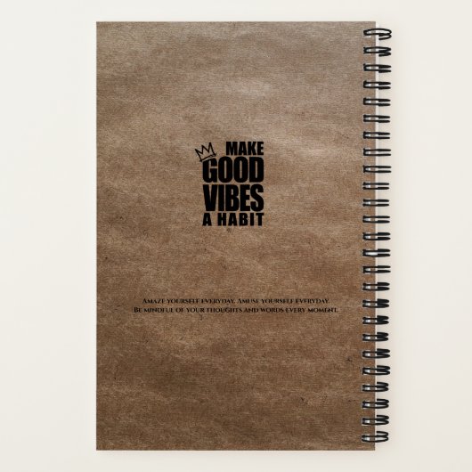 BLEIBE FOCUSED | SpiralNotebook Notizblock (Rückseite)