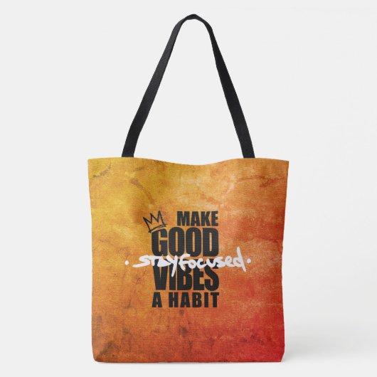 BLEIBE FOCUSED | Tasche (Rückseite)