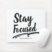 BLEIBE FOCUSUSWORD Office Typografy Personalisiert Mousepad (Mit Mouse)