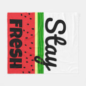 Bleibe Fresh Watermelon Fleece Blanket (Vorderseite (Horizontal))
