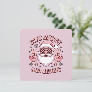 Bleibe frohe und helle Weihnachten hässliche Weihn Einladung