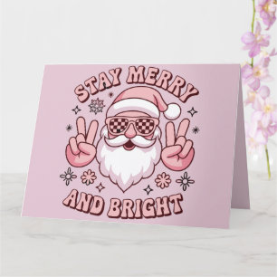 Bleibe frohe und helle Weihnachten hässliche Weihn Karte