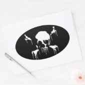 Bleibe Frosty Ovaler Aufkleber (Umschlag)