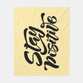 Bleibe Gelb Fleecedecke (Vorderseite)