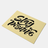 Bleibe Gelb Fußmatte (Schrägansicht)