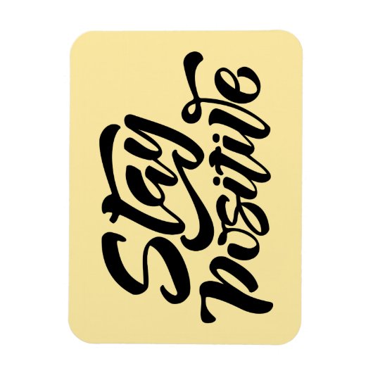 Bleibe Gelb Magnet (Vertikal)