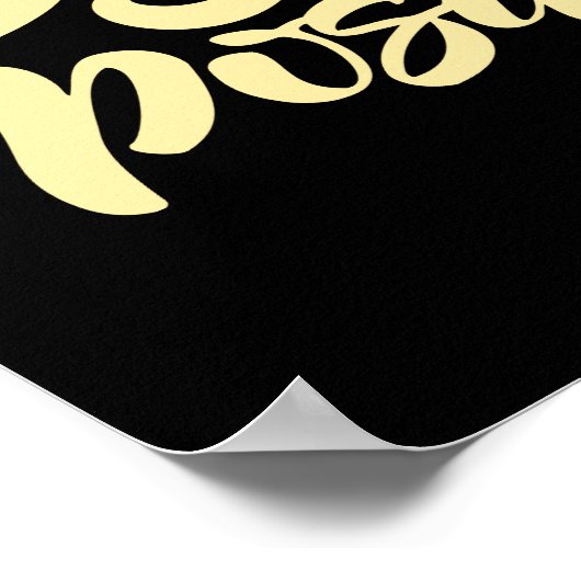 Bleibe Gelb Poster (Ecke)