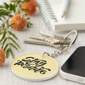 Bleibe Gelb Schlüsselanhänger (Vorderseite rechts)